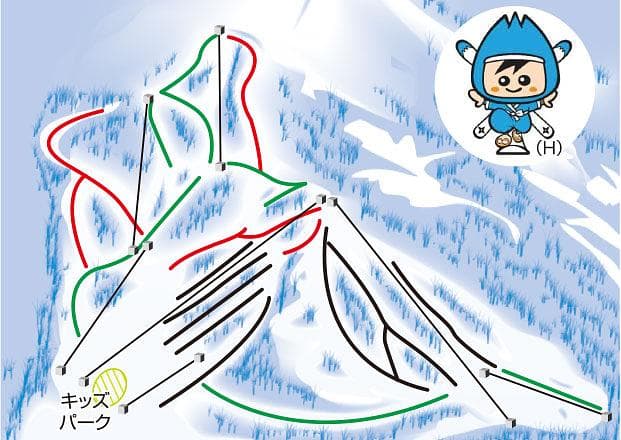 Togakushi Ski Resort trail map